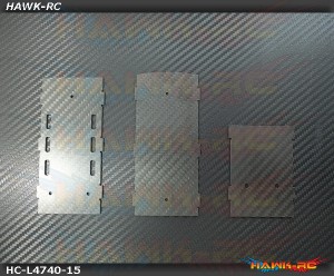 Hawk Creation 1.5mm RC/ESC Mounting Frames For LOGO 700